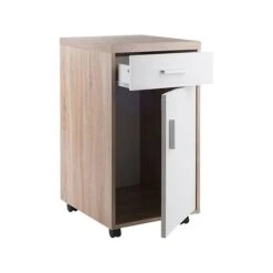 Winsome Kenner 57" Workstation Desk, Reclaimed Wood/White (18350) -Ergot Office Furniture Shop sp102662778 s7