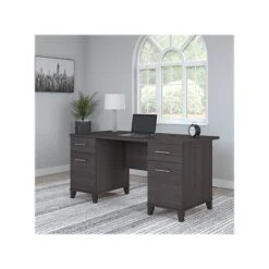 Bush Furniture Somerset 60" Office Desk, Storm Gray (WC81528K)