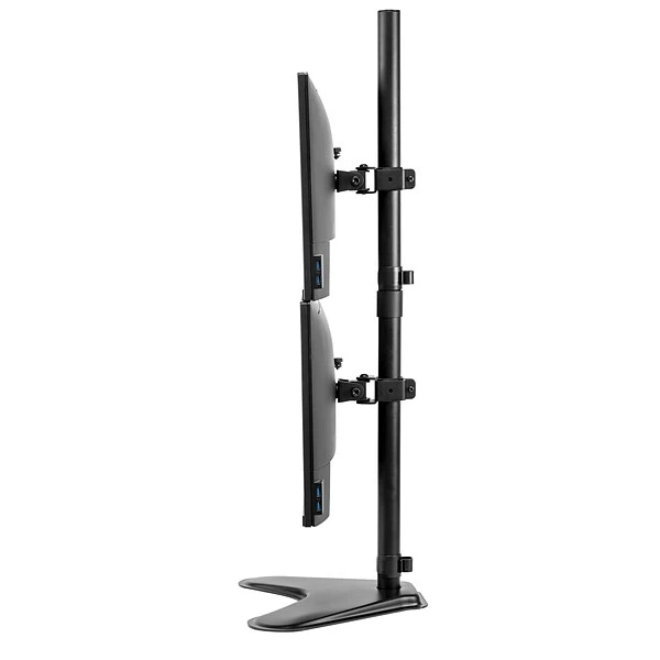 Fellowes Professional Series Freestanding Dual Stacking Monitor Arm, Up To 32", Black (8044001) 4 Fellowes Professional Series Freestanding Dual Stacking Monitor Arm, Up To 32", Black (8044001) - Image 4