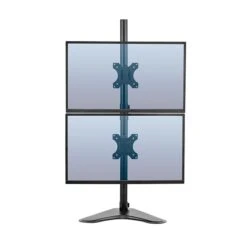 Fellowes Professional Series Freestanding Dual Stacking Monitor Arm, Up To 32", Black (8044001)