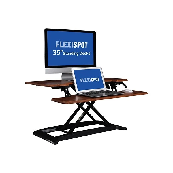 Flexispot AlcoveRiser 35" Adjustable Desk Riser, Mahogany (M7MN) 3 Flexispot AlcoveRiser 35" Adjustable Desk Riser, Mahogany (M7MN) - Image 3