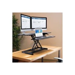 Flexispot AlcoveRiser 42" Adjustable Desk Riser, Black (M7L) -Ergot Office Furniture Shop sp104815384 s7