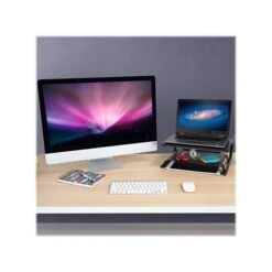 Mount-It! 2-Tier Monitor Stand, Up To 32", Black (MI-7361) -Ergot Office Furniture Shop sp105964865 s7