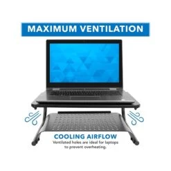 Mount-It! 2-Tier Monitor Stand, Up To 32", Black (MI-7361) -Ergot Office Furniture Shop sp105964866 s7