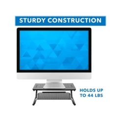 Mount-It! 2-Tier Monitor Stand, Up To 32", Black (MI-7361) -Ergot Office Furniture Shop sp105964867 s7