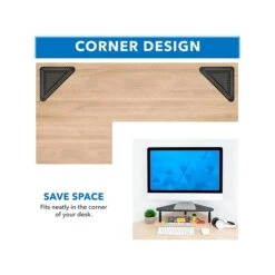 Mount-It! Adjustable Corner Monitor Stand, Up To 32", Black (MI-7362) -Ergot Office Furniture Shop sp105964875 s7