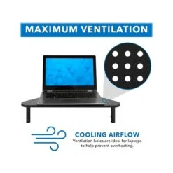 Mount-It! Adjustable Corner Monitor Stand, Up To 32", Black (MI-7362) -Ergot Office Furniture Shop sp105964878 s7