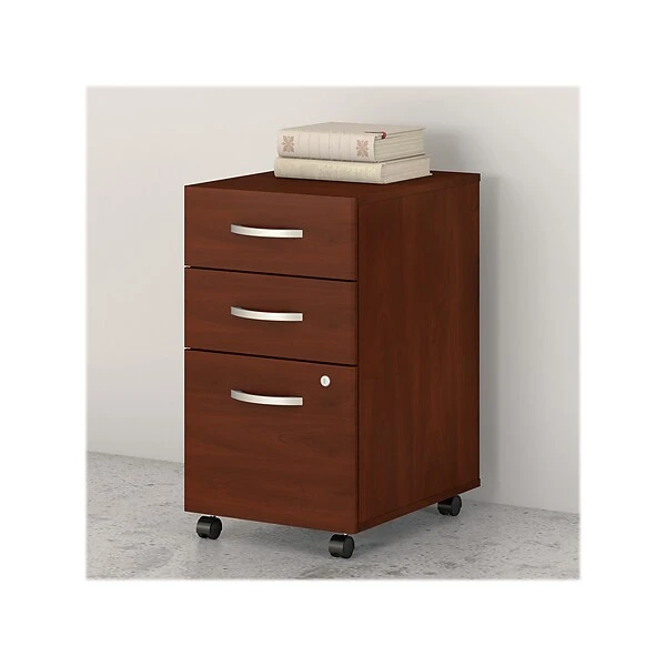 Bush Business Furniture Studio C 3 Drawer Mobile File Cabinet, Hansen Cherry (SCF216HCSU) 1 Bush Business Furniture Studio C 3 Drawer Mobile File Cabinet, Hansen Cherry (SCF216HCSU)