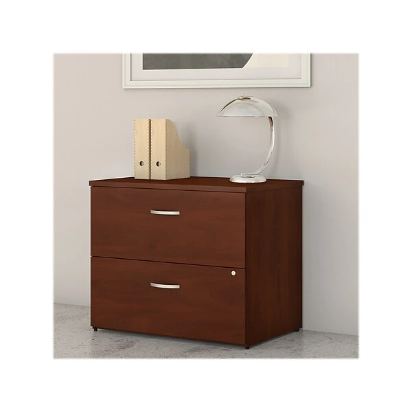 Bush Business Furniture Studio C 2 Drawer Lateral File Cabinet, Hansen Cherry (SCF136HCSU) 1 Bush Business Furniture Studio C 2 Drawer Lateral File Cabinet, Hansen Cherry (SCF136HCSU)