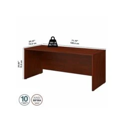 Bush Business Furniture Studio C 72W X 30D Office Desk, Hansen Cherry (SCD272HC) -Ergot Office Furniture Shop sp106140742 s7