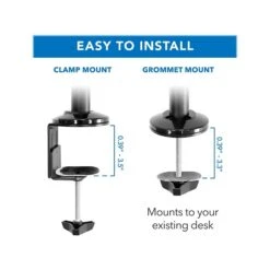 Mount-It! Adjustable Monitor Mount, Up To 32", Black (MI-7996) -Ergot Office Furniture Shop sp106140896 s7