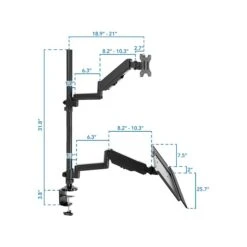 Mount-It! Adjustable Monitor Mount, Up To 32", Black (MI-7995) -Ergot Office Furniture Shop sp106140901 s7
