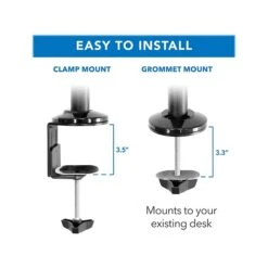 Mount-It! Adjustable Monitor Mount, Up To 32", Black (MI-7995) -Ergot Office Furniture Shop sp106140903 s7