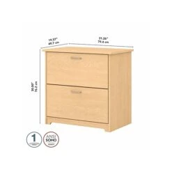 Bush Furniture Cabot 2-Drawer Lateral File Cabinet, Letter/Legal, Natural Maple, 31" (WC31680) 8 Bush Furniture Cabot 2-Drawer Lateral File Cabinet, Letter/Legal, Natural Maple, 31" (WC31680) -Ergot Office Furniture Shop sp106969380 s7