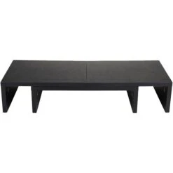 Mind Reader 2 Tier Adjustable Monitor Riser, Black (MDFMOND-BLK)