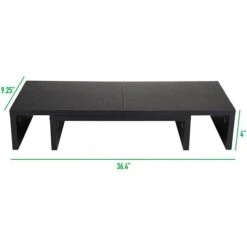 Mind Reader 2 Tier Adjustable Monitor Riser, Black (MDFMOND-BLK) -Ergot Office Furniture Shop sp106969829 s7