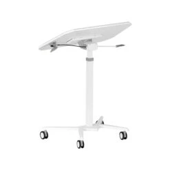 Techni Mobili Mixed Materials Mobile Presentation Cart With Lockable Wheels, White (RTA-B008-WHT) -Ergot Office Furniture Shop sp107085593 s7