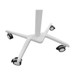 Techni Mobili Mixed Materials Mobile Presentation Cart With Lockable Wheels, White (RTA-B008-WHT) -Ergot Office Furniture Shop sp107085595 s7