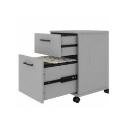 Bush Furniture Key West 2-Drawer Mobile File Cabinet, Letter/Legal, Cape Cod Gray, 15.51" (KWF116CG-03) -Ergot Office Furniture Shop sp109851111 s7