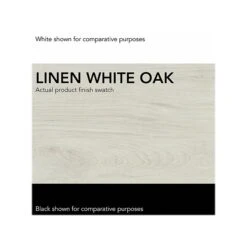 Bush Furniture Key West 2-Drawer Mobile File Cabinet, Letter/Legal, Linen White Oak, 15.75" (KWF116LW-03) -Ergot Office Furniture Shop sp109940263 s7