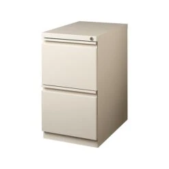 Quill Brand® 2-Drawer Vertical File Cabinet, Locking, Letter, Putty/Beige, 19.88"D (24872D)