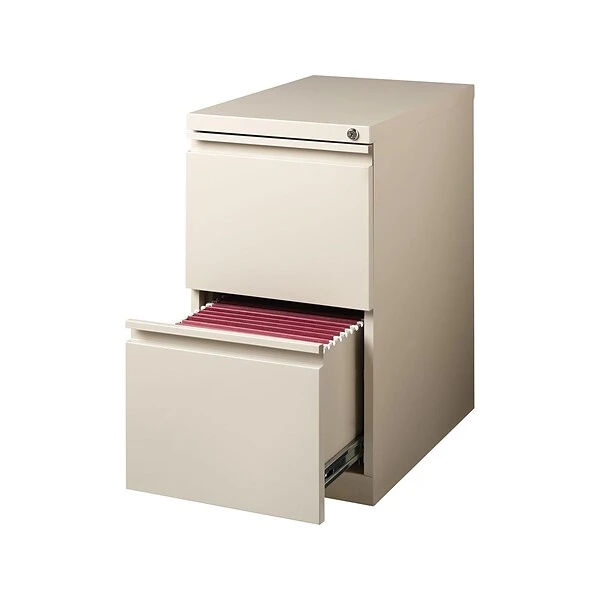 Quill Brand® 2-Drawer Vertical File Cabinet, Locking, Letter, Putty/Beige, 19.88"D (24872D) 2 Quill Brand® 2-Drawer Vertical File Cabinet, Locking, Letter, Putty/Beige, 19.88"D (24872D) - Image 2