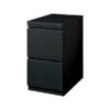 Quill Brand® 2-Drawer Vertical File Cabinet, Locking, Letter, Black, 19.88"D (24876D)