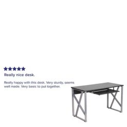 Flash Furniture Black Computer Desk With Pull-Out Keyboard Tray -Ergot Office Furniture Shop sp111678536 s7