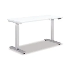 HON Coze 48"W Laminate Height Adjustable Table, White (HABETADW2448I)