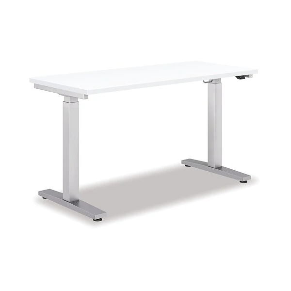 HON Coze 48"W Laminate Height Adjustable Table, White (HABETADW2448I) 1 HON Coze 48"W Laminate Height Adjustable Table, White (HABETADW2448I)
