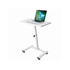 Seville Classics 21"-33" Metal Mobile Laptop Computer Desk Cart, White (OFF65855) -Ergot Office Furniture Shop sp113784841 s7