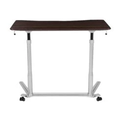 Flash Furniture 41" Fixed Height Standing Desk, Brown (NAN-IP-6-1-DKW-GG)