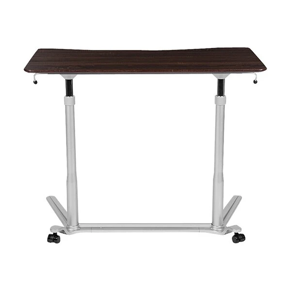 Flash Furniture 41" Fixed Height Standing Desk, Brown (NAN-IP-6-1-DKW-GG) 1 Flash Furniture 41" Fixed Height Standing Desk, Brown (NAN-IP-6-1-DKW-GG)