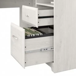 Bush Furniture Cabot 60"W L-Shaped Desk, Linen White Oak (WC31130K) -Ergot Office Furniture Shop sp115662154 s7