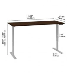 Bush Business Furniture Move 80 Series 23''-49'' Adjustable Standing Desk, White (HAT6030WHK) -Ergot Office Furniture Shop sp115722279 s7 5