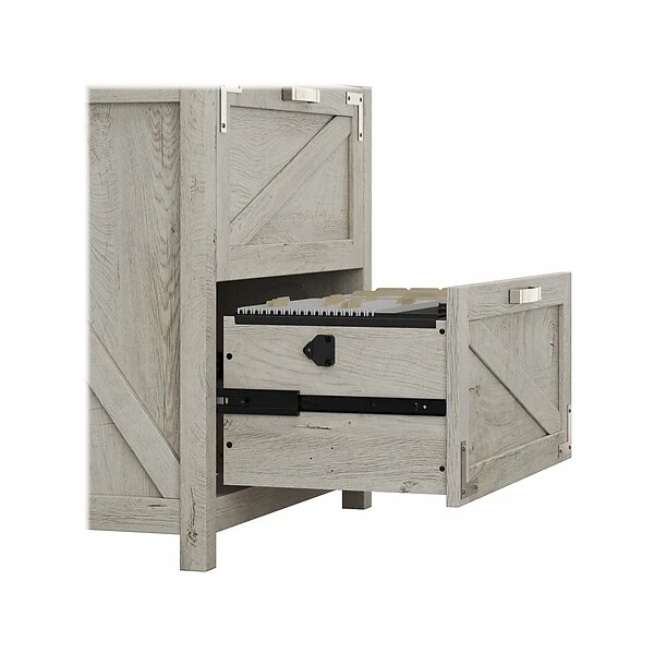 Kathy Ireland® Home By Bush Furniture 2-Drawer Lateral File Cabinet, Letter/Legal, Cottage White, 29" (CGF129CWH-03) 5 Kathy Ireland® Home By Bush Furniture 2-Drawer Lateral File Cabinet, Letter/Legal, Cottage White, 29" (CGF129CWH-03) - Image 5