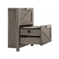 Kathy Ireland® Home By Bush Furniture 2-Drawer Lateral File Cabinet, Letter/Legal, Restored Gray, 29" (CGF129RTG-03) 11 Kathy Ireland® Home By Bush Furniture 2-Drawer Lateral File Cabinet, Letter/Legal, Restored Gray, 29" (CGF129RTG-03) -Ergot Office Furniture Shop sp116167238 s7