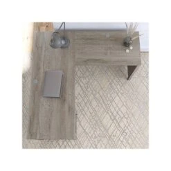 Kathy Ireland® Home By Bush Furniture Cottage Grove 60" L-Shaped Desk With Drawer, Restored Gray (CGD160RTG-03) -Ergot Office Furniture Shop sp116167252 s7