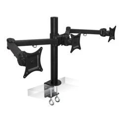 Mount-It! Adjustable Triple Monitor Mount, Up To 32", Black (MI-753XL) -Ergot Office Furniture Shop sp116854226 s7