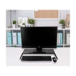 Mind Reader Adjustable Monitor Stand With UV Light Box, Up To 23" Monitor, Black (UVSBMON-BLK) -Ergot Office Furniture Shop sp118479211 s7