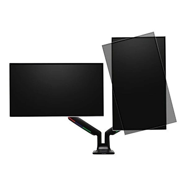 Kensington SmartFit One-Touch Adjustable Dual Monitor Arm, Up To 32", Black (K59601WW) 4 Kensington SmartFit One-Touch Adjustable Dual Monitor Arm, Up To 32", Black (K59601WW) - Image 4
