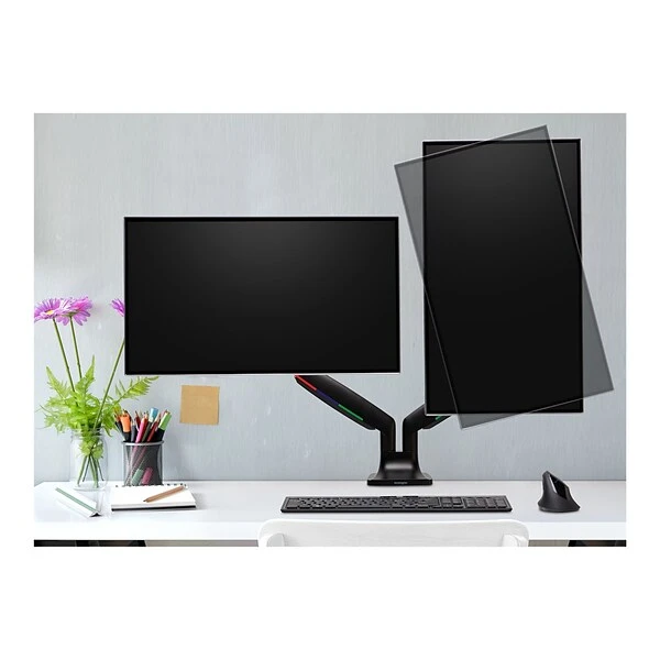 Kensington SmartFit One-Touch Adjustable Dual Monitor Arm, Up To 32", Black (K59601WW) 6 Kensington SmartFit One-Touch Adjustable Dual Monitor Arm, Up To 32", Black (K59601WW) - Image 6