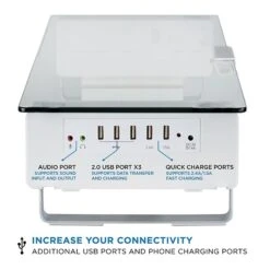 Mount-lt! Monitor Riser, Up To 32", White (MI-7266) -Ergot Office Furniture Shop sp12138870 s7