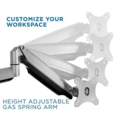 Mount-It! Height Adjustable Triple Monitor Mount Arms With USB Port For 24" To 32" Displays (MI-2753) -Ergot Office Furniture Shop sp12138890 s7