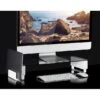 Mount-It! Glass Computer Monitor Stand With Brushed Aluminum Legs, 66 Lbs. Capacity (MI-7264)