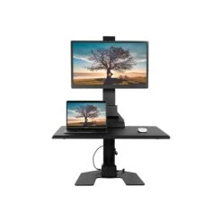 Mount-It! Adjustable Dual Monitor Mount, Up To 32", Black (MI-7951) -Ergot Office Furniture Shop sp121594708 s7
