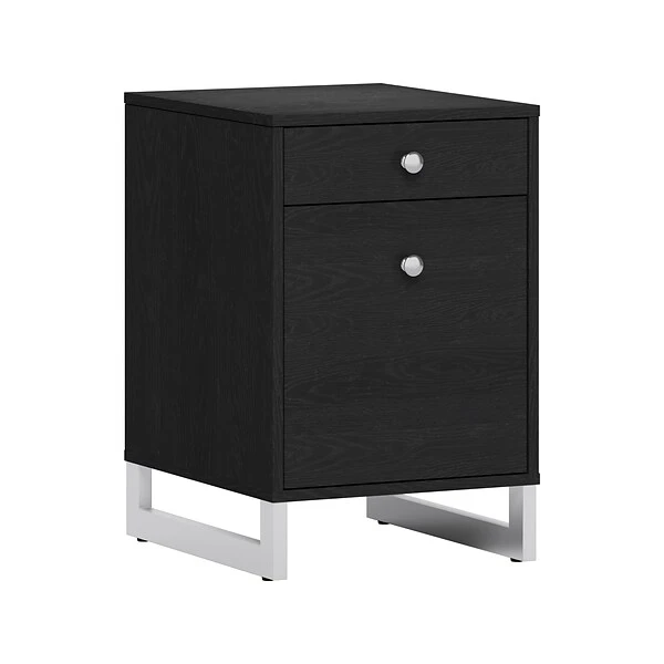 Whalen Asherton 2-Drawer Vertical File Cabinet, Letter/Legal, Inkwood Black, 19" (SPUS-ASHF-BM) 2 Whalen Asherton 2-Drawer Vertical File Cabinet, Letter/Legal, Inkwood Black, 19" (SPUS-ASHF-BM) - Image 2