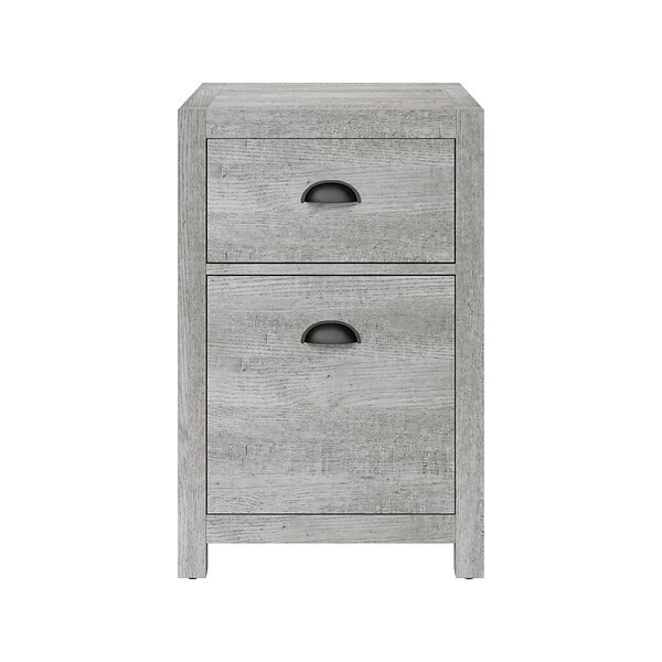 Whalen Fallbrook 2-Drawer Vertical File Cabinet, Letter/Legal, Smoked Ash, 20" (SPUS-FBSF-GM) 1 Whalen Fallbrook 2-Drawer Vertical File Cabinet, Letter/Legal, Smoked Ash, 20" (SPUS-FBSF-GM)