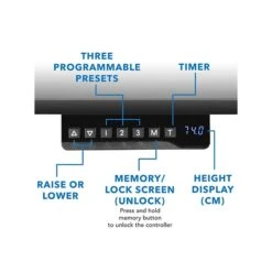 Mount-It! 29" - 47" Adjustable Desk, Black (MI-7999) -Ergot Office Furniture Shop sp123234015 s7