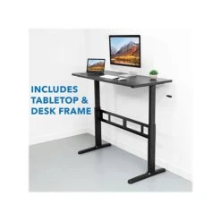 Mount-It! 29" - 48" Adjustable Desk, Black (MI-7981) -Ergot Office Furniture Shop sp123234025 s7